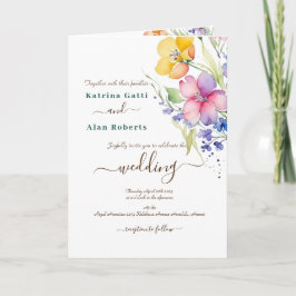 Rosa Pfirsichgelbe Gelbblüten Gelbe Gedeckte Einla Einladung