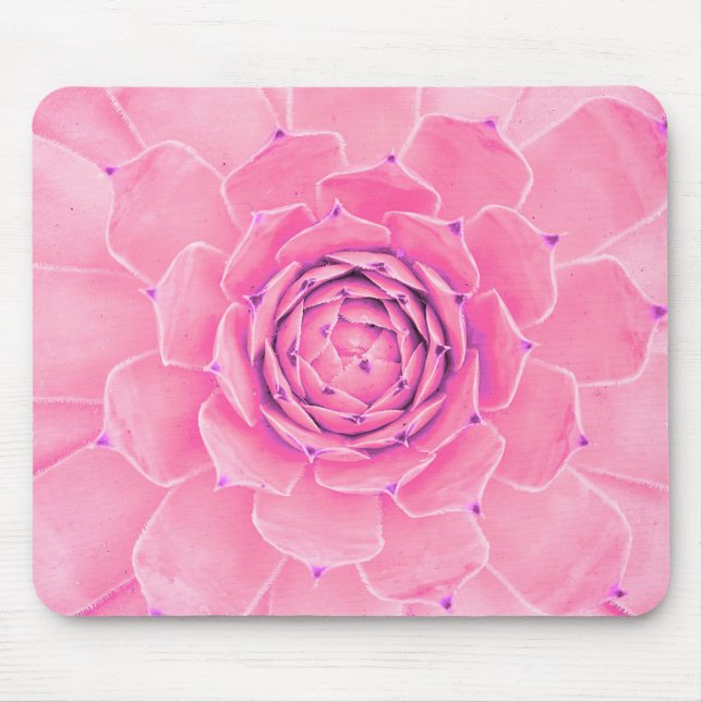 Rosa Pflanze Mousepad (Vorne)