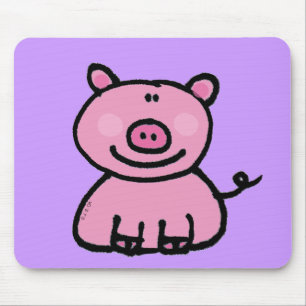 Rosa piggy mousepad