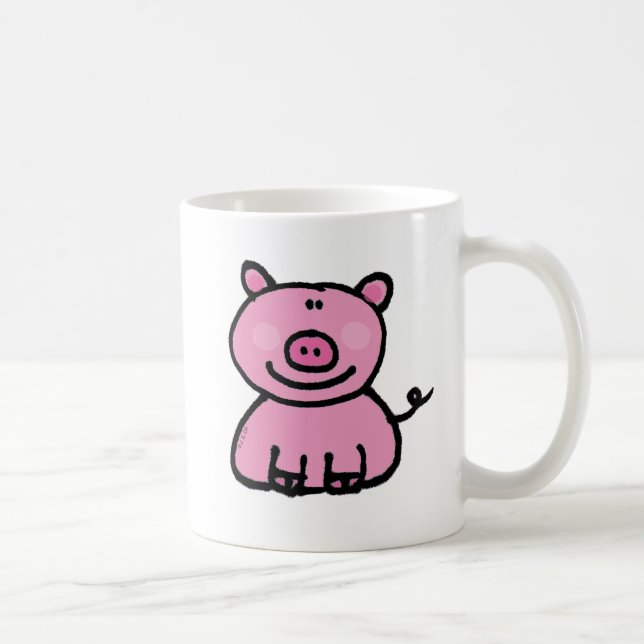 Rosa piggy tasse (Rechts)