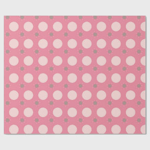 Rosa Pika-Punkt-Geschenkpapier Geschenkpapier