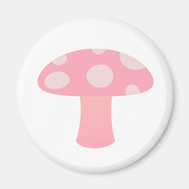 Rosa Pilz Magnet (Vorne)