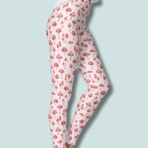 Rosa Pilzmuster Leggings