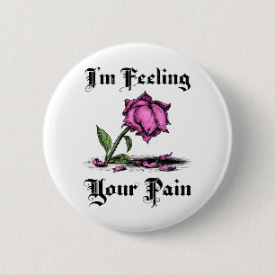 Rosa Pink in Verzweiflung Button