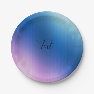 Rosa, pink , Streifen , ombre , rosa Farbverlauf Pappteller