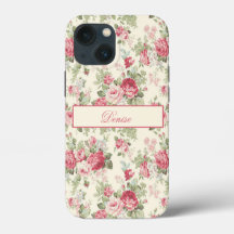 Rosa Pink und Rot im Vintage-Look - Personalisiert