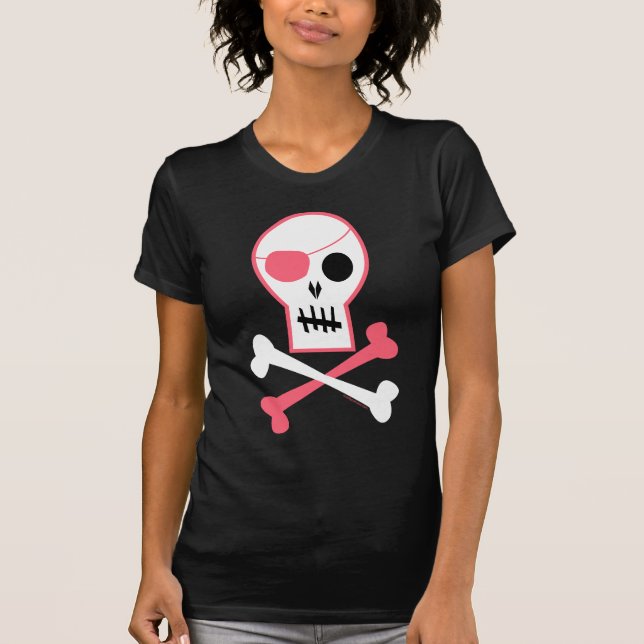Rosa Pirat T-Shirt (Vorderseite)