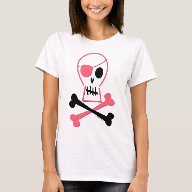 Rosa Pirat T-Shirt (Vorderseite)