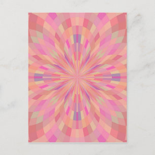 Rosa Pixel 2 Postkarte