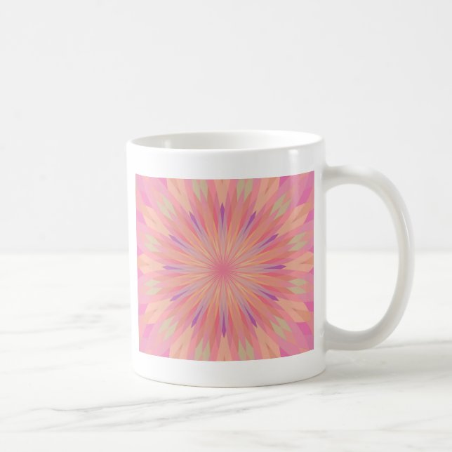 rosa Pixel 3 Kaffeetasse (Rechts)