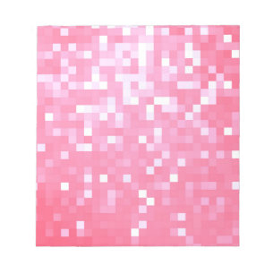 Rosa Pixelglanz Notizblock