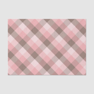 Rosa Plaid Seidenpapier