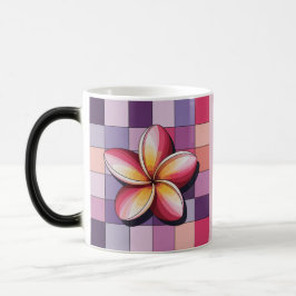 Rosa Plumeria-Blumen-Morphing-Tasse Verwandlungstasse