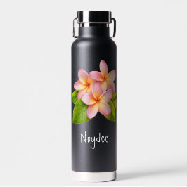 Rosa Plumeria Frangipani, Ihr Name, Floral Trinkflasche