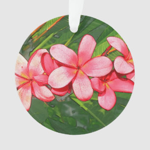 Rosa Plumerias Ornament