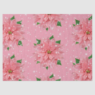 Rosa Poinsettia-kundenspezifisches Seidenpapier