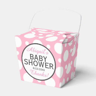 Rosa Polka-Punkt-personalisierte Geschenkschachtel