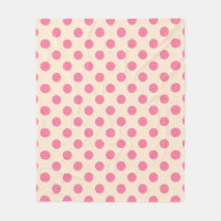 Rosa Polka-Punkte auf Sahne