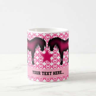 Rosa Pony personalisiert Tasse
