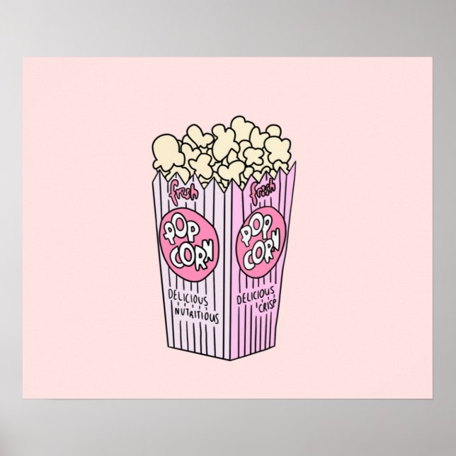 Rosa Popcorn Poster (Vorne)