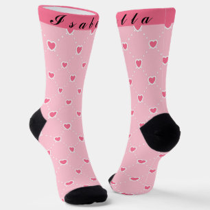 Rosa Populäre Herz-Valentinstag-Sammlung Socken