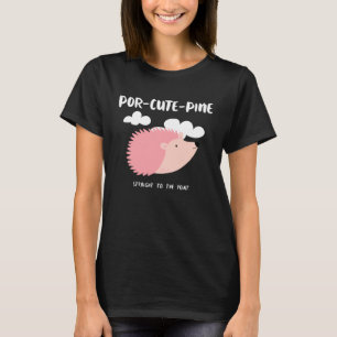 Rosa Porcupine Frauen Kinder Junge Tiergestelle T-Shirt