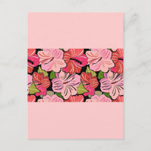 rosa postkarte
