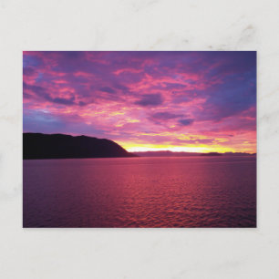 Rosa Postkarte Sonnenaufgang
