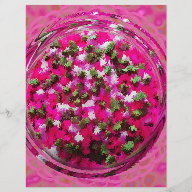 Rosa Potpourri-Massen-Scrapbook-Papier Seiten (Vorne)