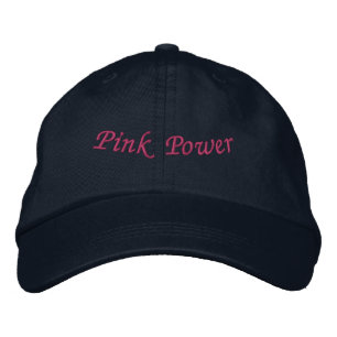 Rosa Power Bold Blend aus weiblicher Energie-Mütze Bestickte Baseballkappe