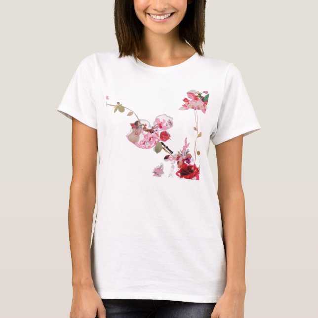 Rosa Power T-Shirt (Vorderseite)