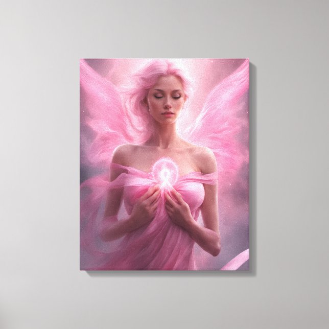 Rosa - Premium Wrapped Canvas (Glanz) Leinwanddruck (Vorderseite)