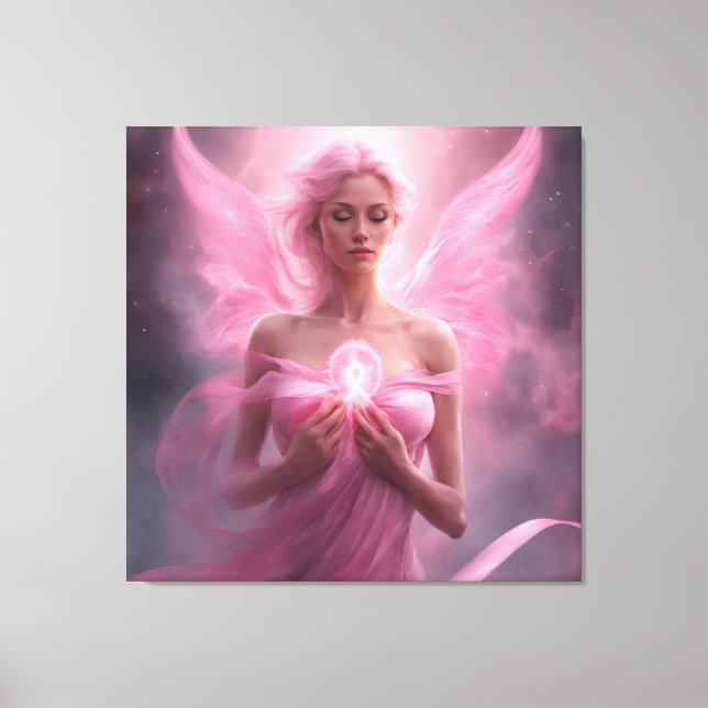 Rosa - Premium Wrapped Canvas (Glanz) Leinwanddruck (Vorderseite)