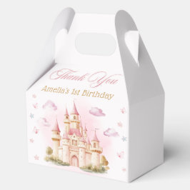Rosa Princess Burg Birthday Gefallen Schachtel Geschenkschachtel