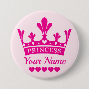 Rosa Princess Crown Button