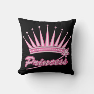 Rosa Princess Crown Kissen