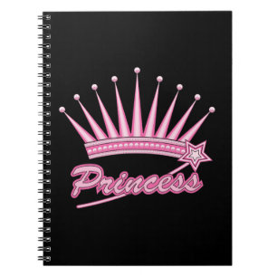 Rosa Princess Crown Notizblock