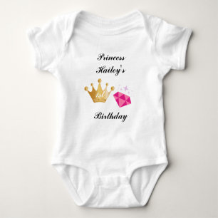 Rosa Prinzessin 1. Geburtstag Party T - Shirt