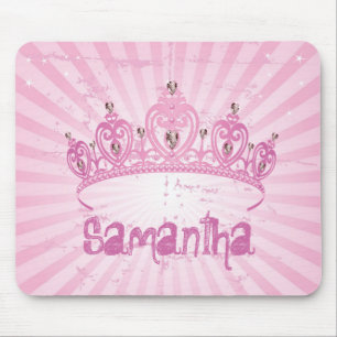 Rosa Prinzessin Crown Tiara Personalized Mousepad