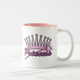 Rosa Prinzessin Crown Zweifarbige Tasse
