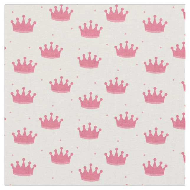 Rosa Prinzessin Crowns Stoff (Nahaufnahme)