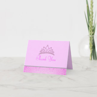 Rosa Prinzessin Danke Karte