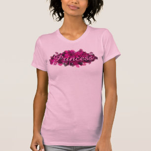 Rosa Prinzessin Flowers T-Shirt