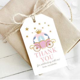 Rosa Prinzessin Geburtstags-Geschenkanhänger Geschenkanhänger