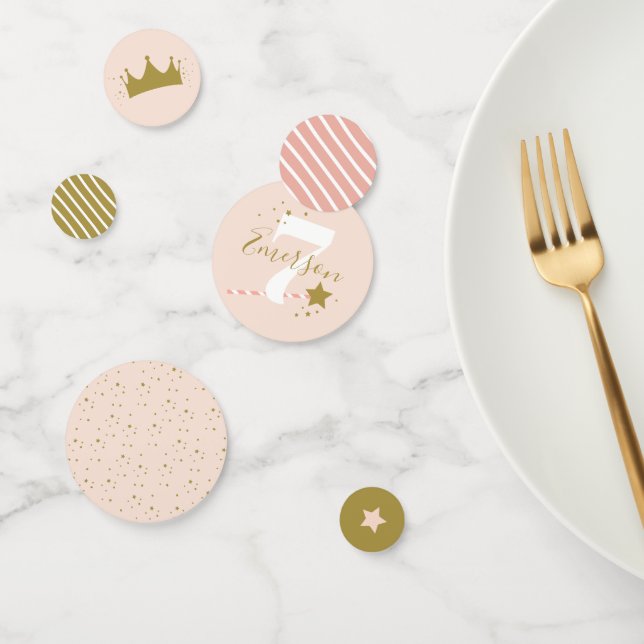 Rosa Prinzessin Geburtstagsfeier Konfetti (Gruppe)