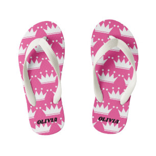 Rosa Prinzessin Kronjugend Flip Flops für Kinder