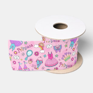 Rosa Prinzessin Satinband