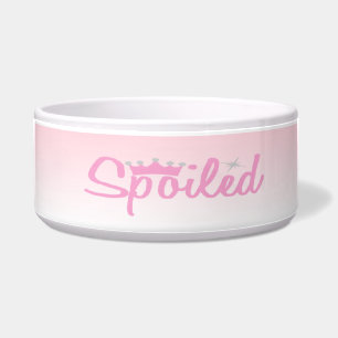 Rosa Prinzessin Spoiled Dog Bowl Napf