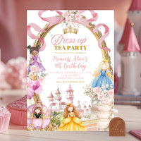 Rosa Prinzessinnen-Verkleidungs-Teeparty Geburtsta