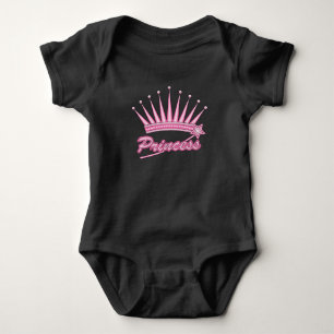 Rosa Prinzessinnenkrone Baby Strampler